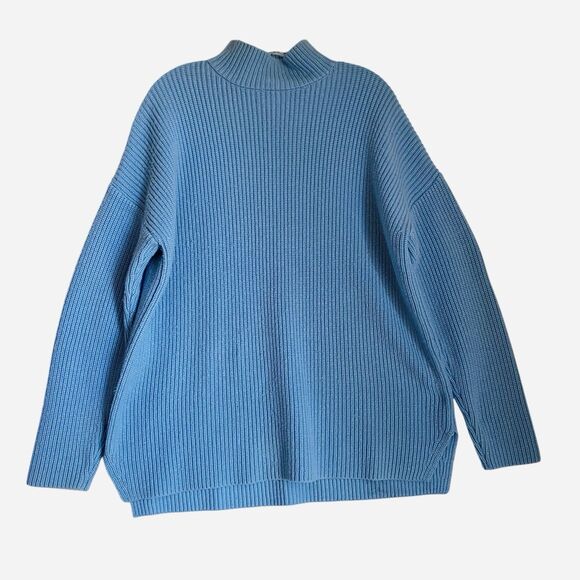 Suboo Sweater Women S Blue Knit Oversized Tunic Grunge Punk Tunic - Picture 2 of 6